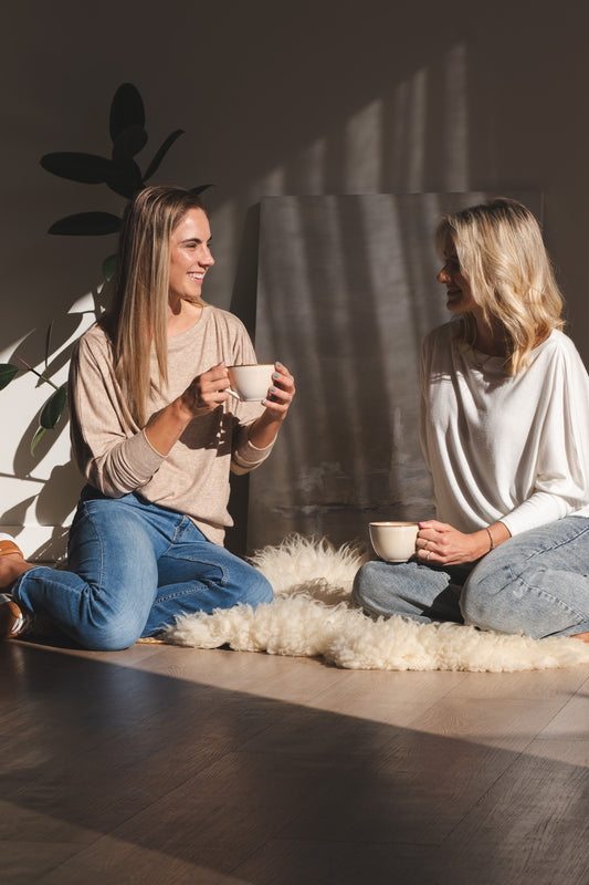 Emilie Cashmere-like Top - Taupe