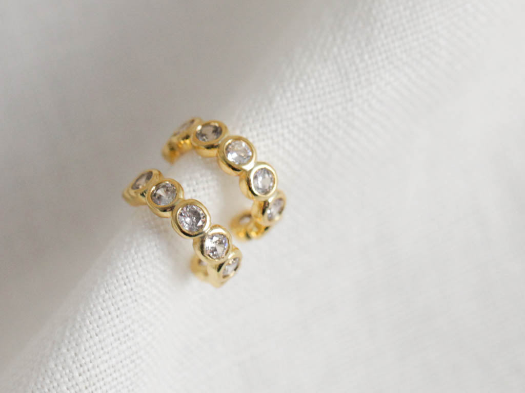 Cubic Zirconia Huggies