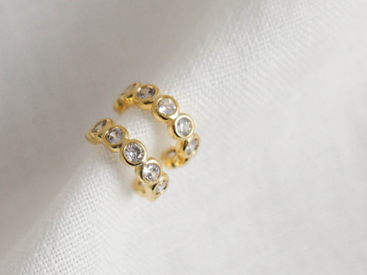 Cubic Zirconia Huggies