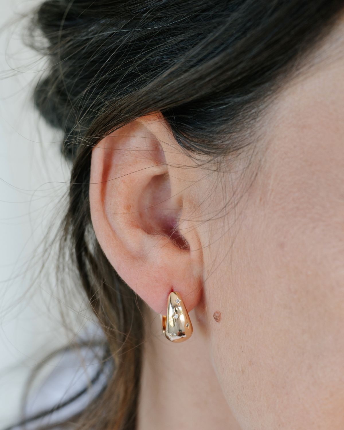 Chunky Star Hoops