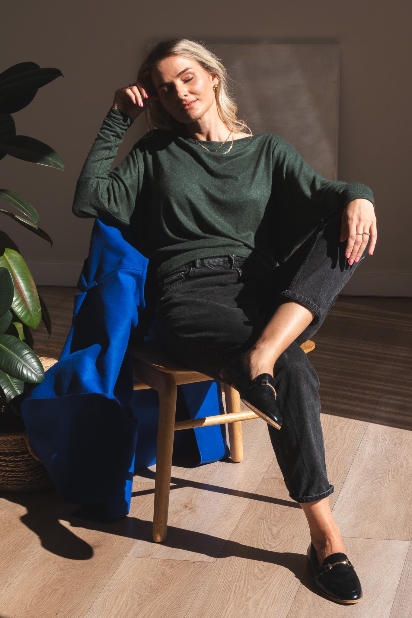 Emilie Cashmere-like Top - Green