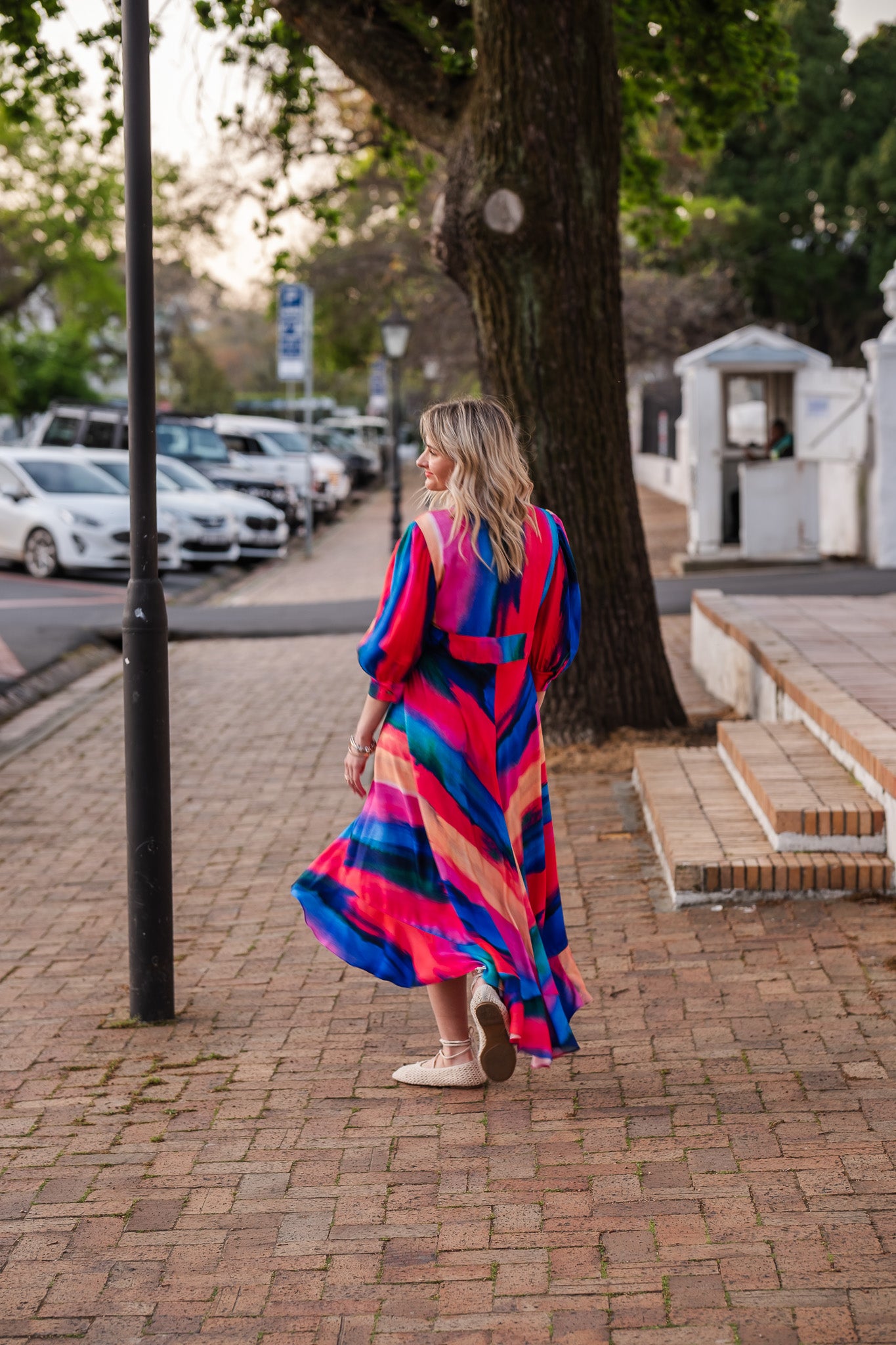 Carelina Wrap Dress - Striped