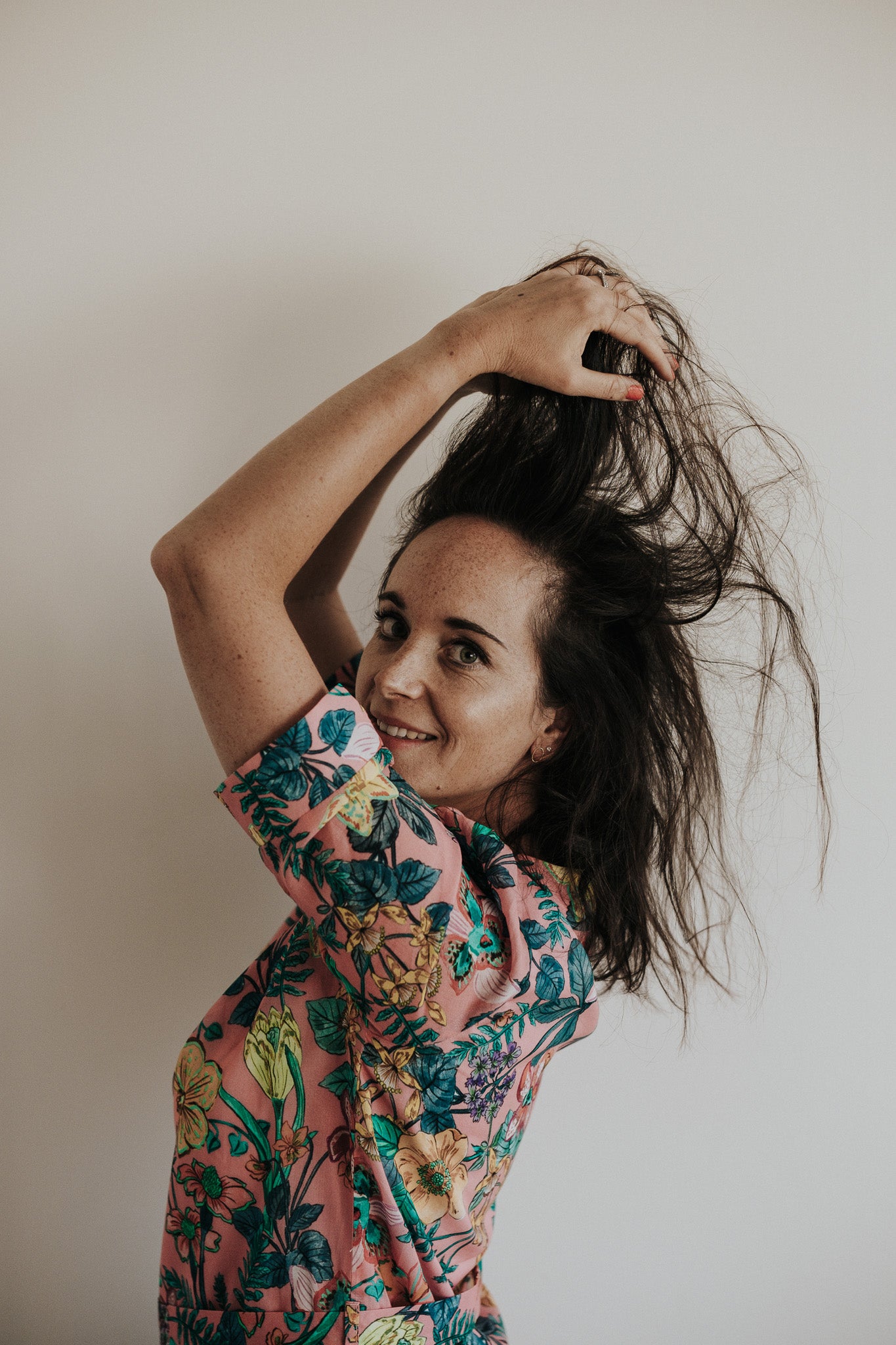 Revive Shirt Dress - Pink Florals