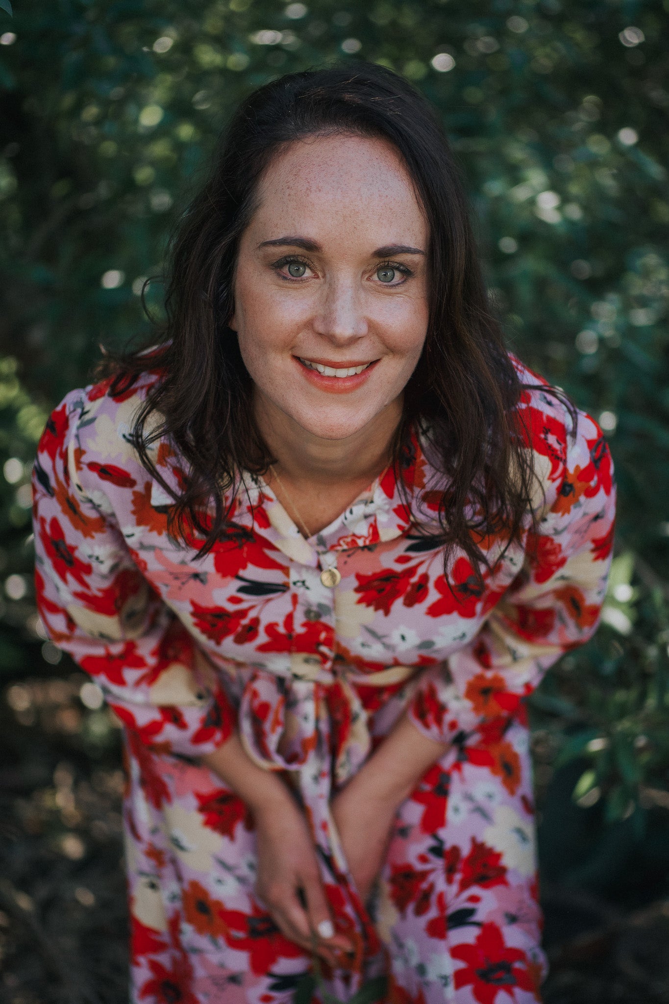 Floral Covering Button-through Dress
