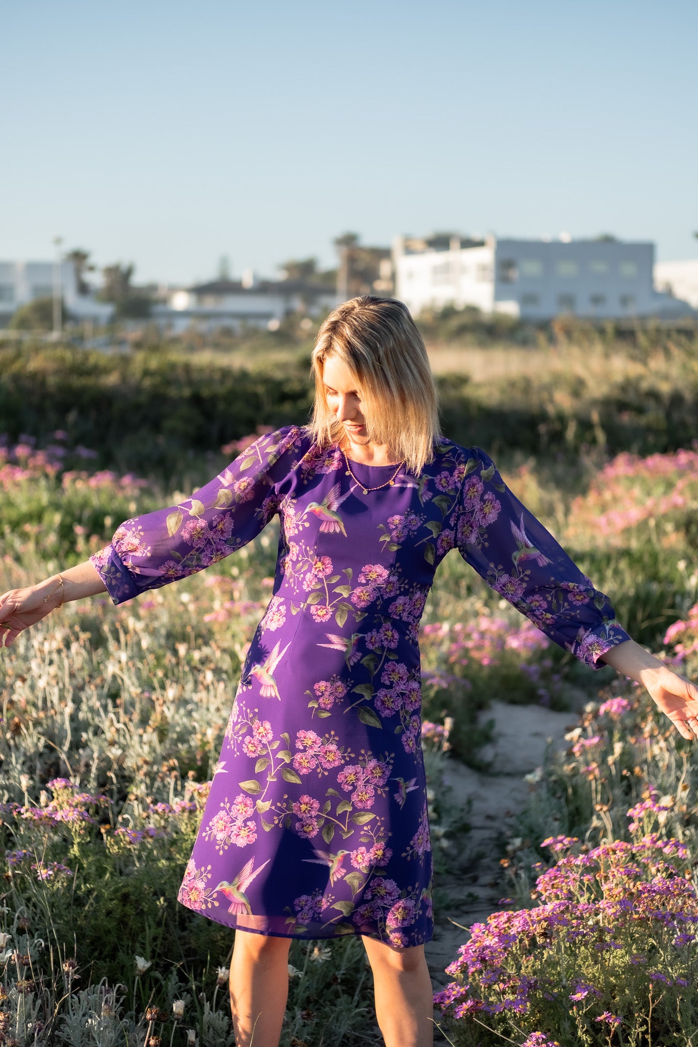 To-be-Free Hummingbird dress - Kelly Higgs Collab