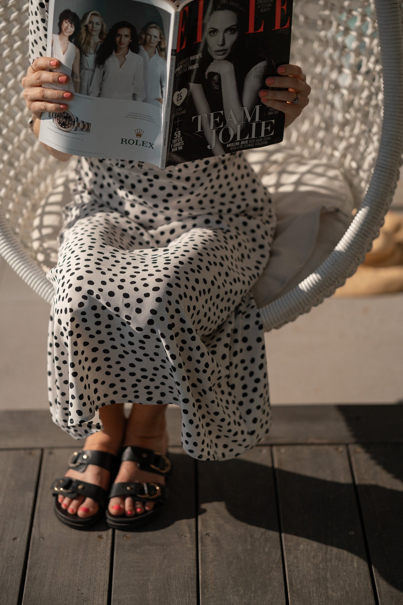 Tea Dress Black & White