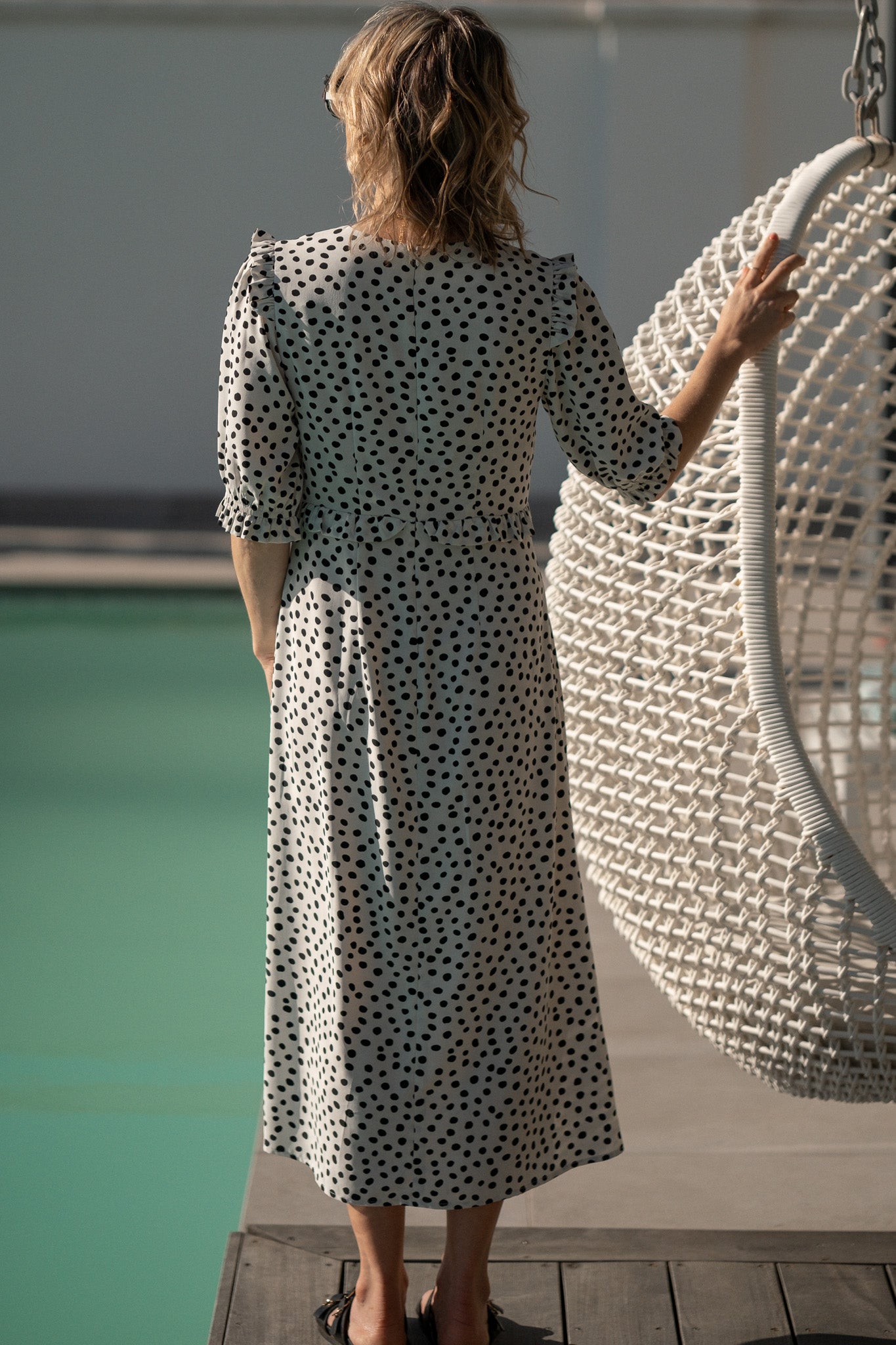 Tea Dress Black & White