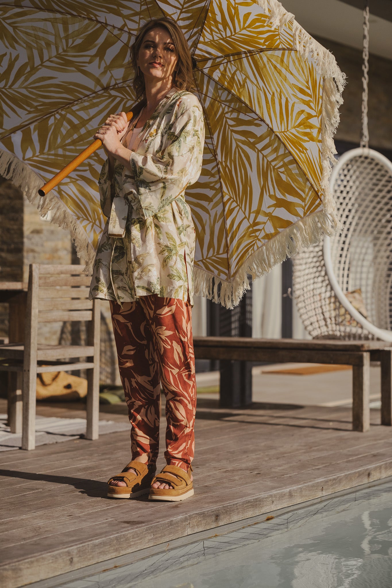 Be-Kind Kimono - Green Viscose