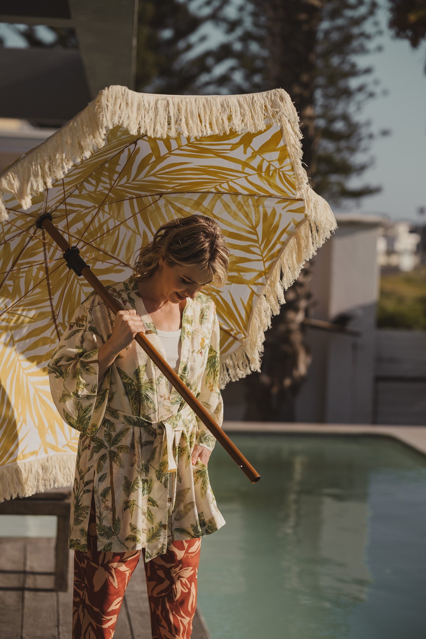 Be-Kind Kimono - Green Viscose