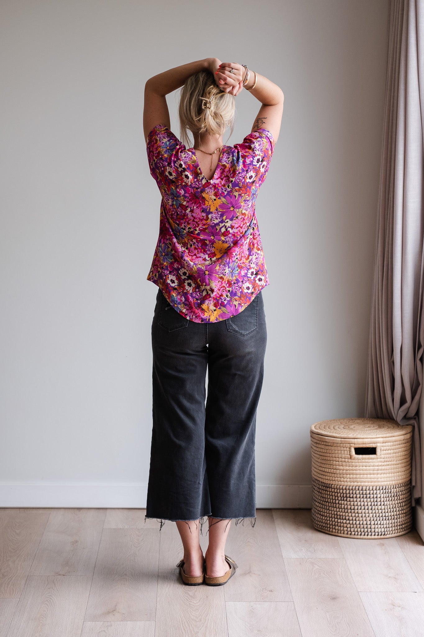 Journey Blouse - Purple Floral