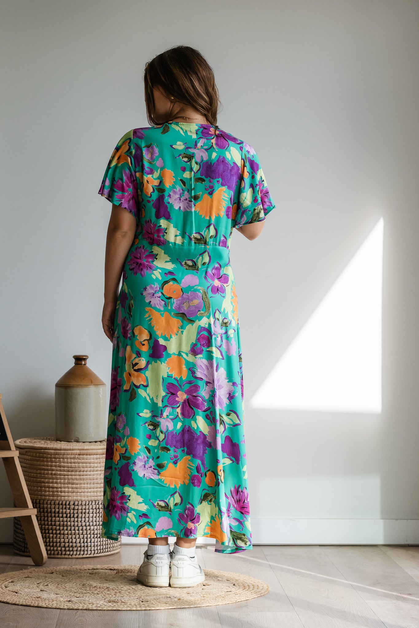 Claire Dress - Soft Mint Floral