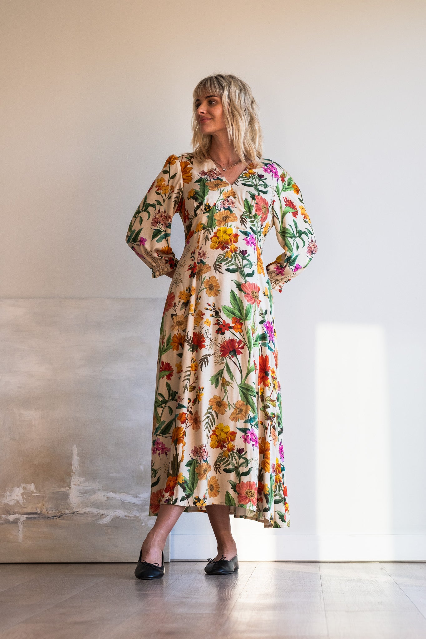Sophia Dress - Botanical Florals