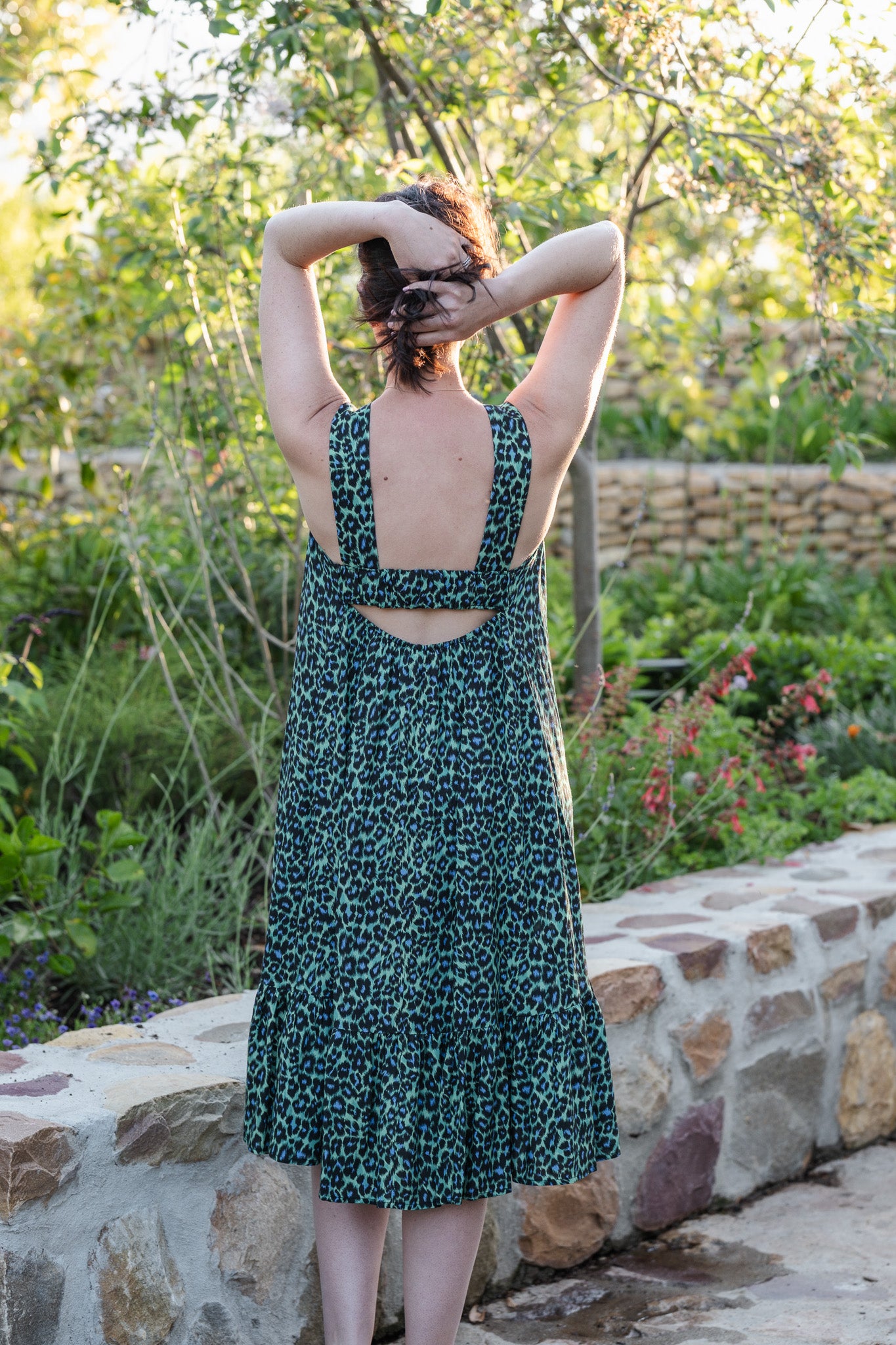 Create Cut-out Dress - Green