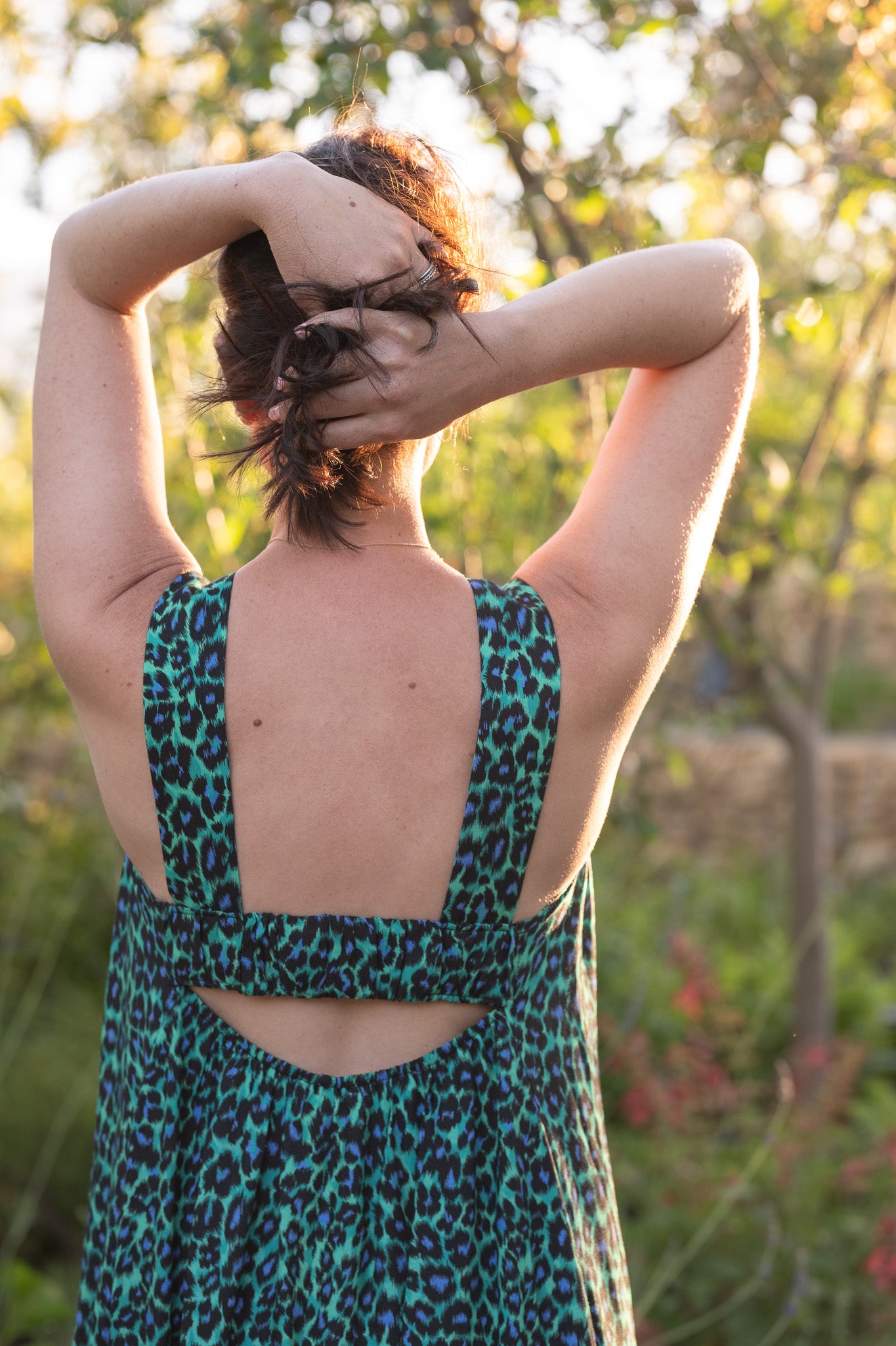 Create Cut-out Dress - Green