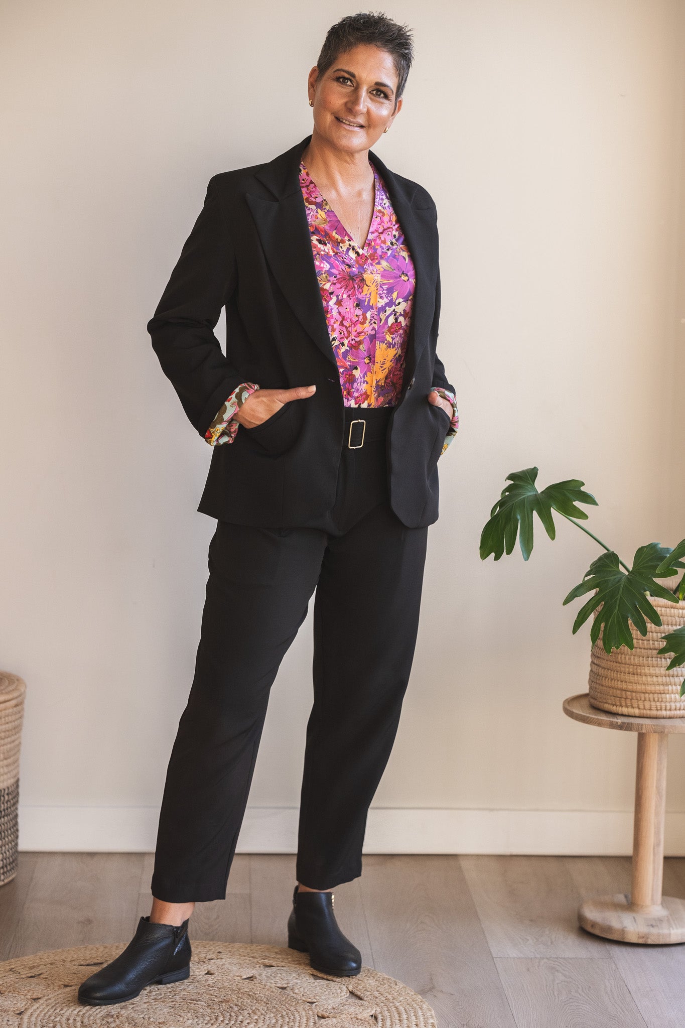 Salomé Suit Blazer - Black