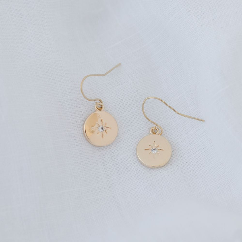 Northen Star Disc Earrings