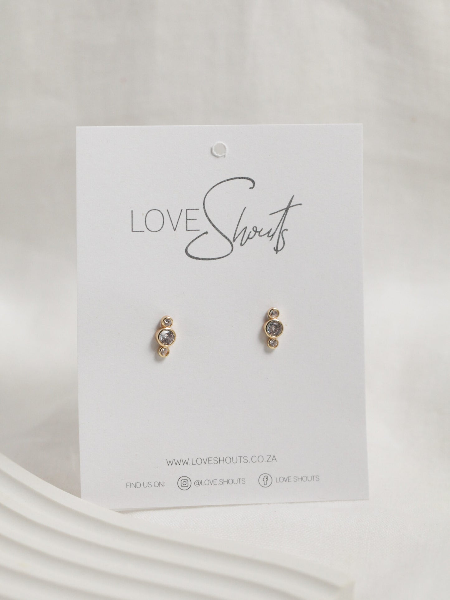 Triple Crystal Studs