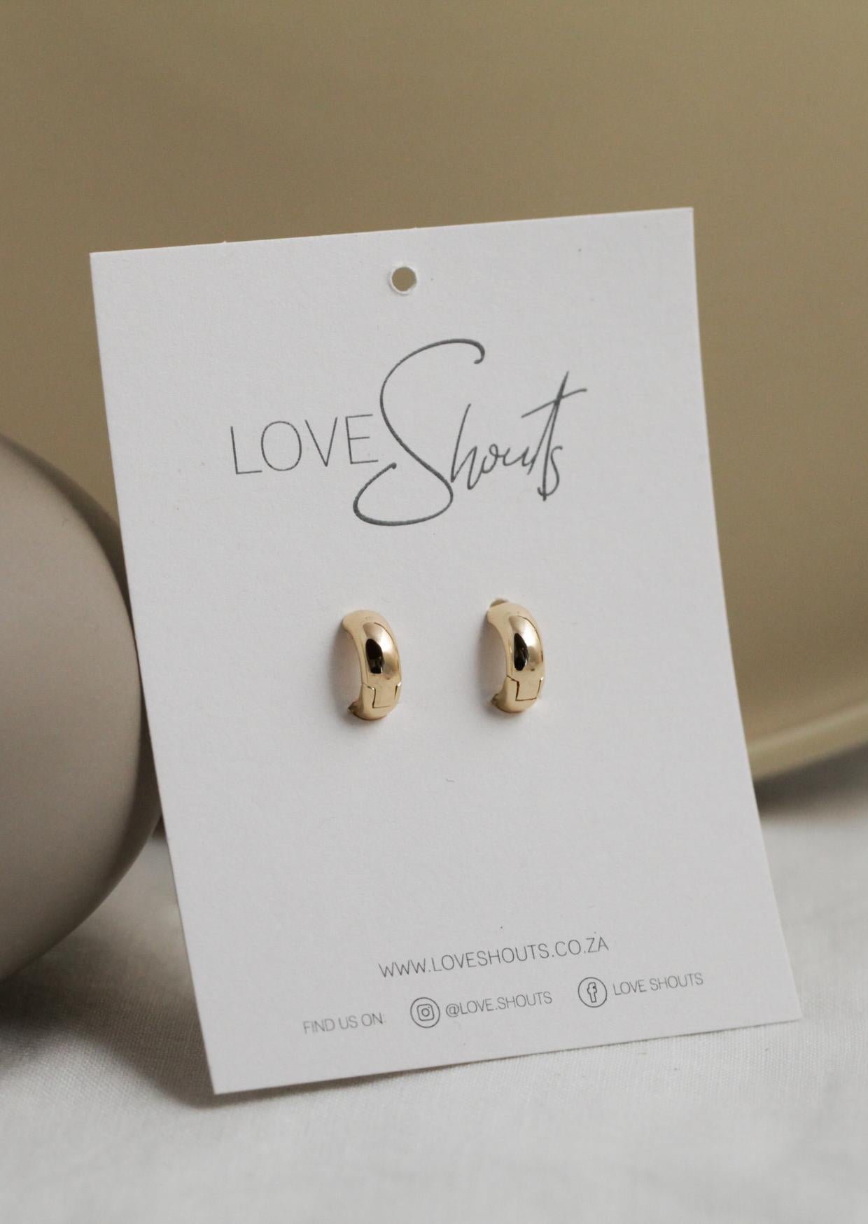 Small Plain Gold Hoops