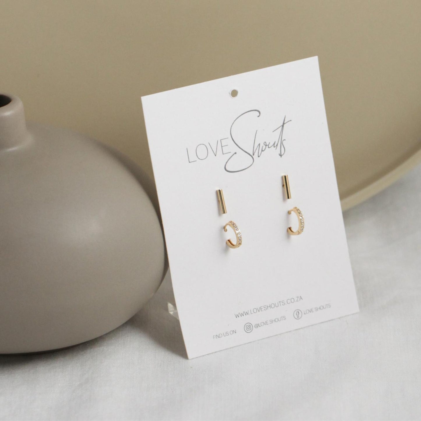 Gold Plated Bar Stud & Huge Combo