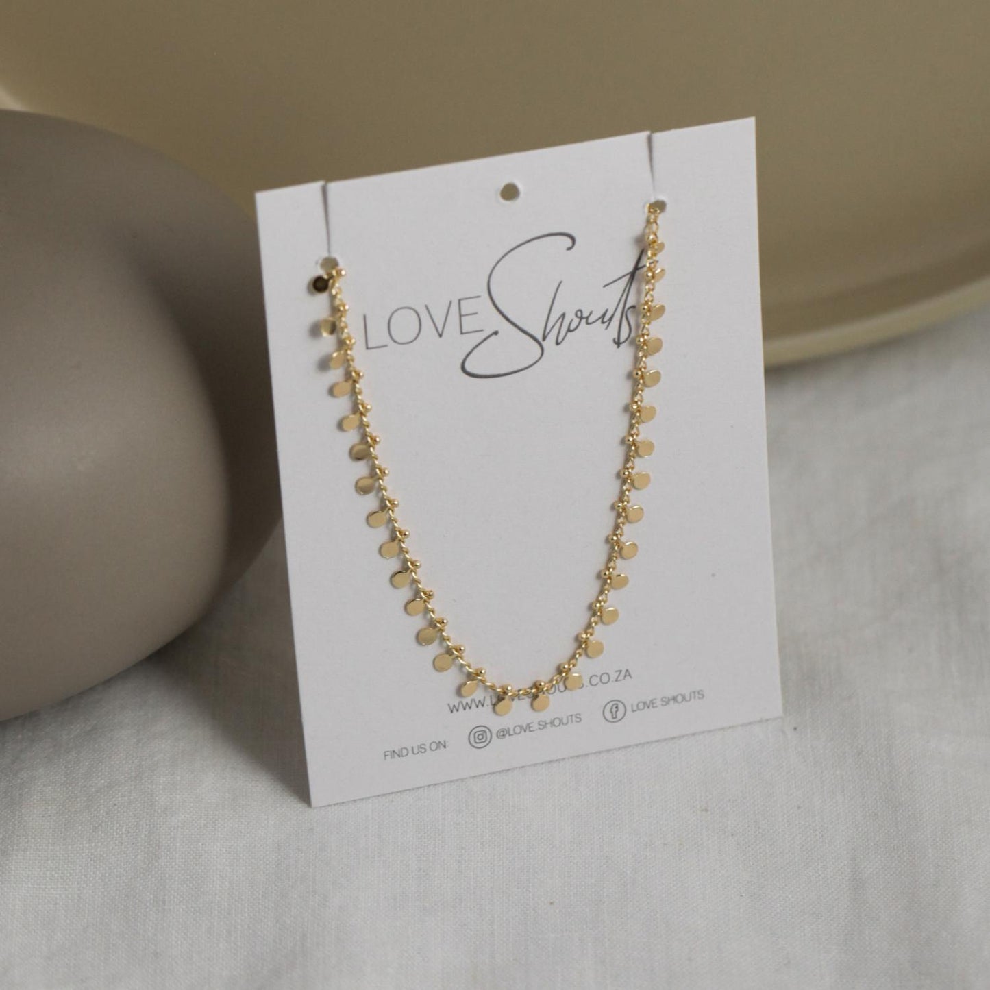 Multiple Gold Dangle Necklace