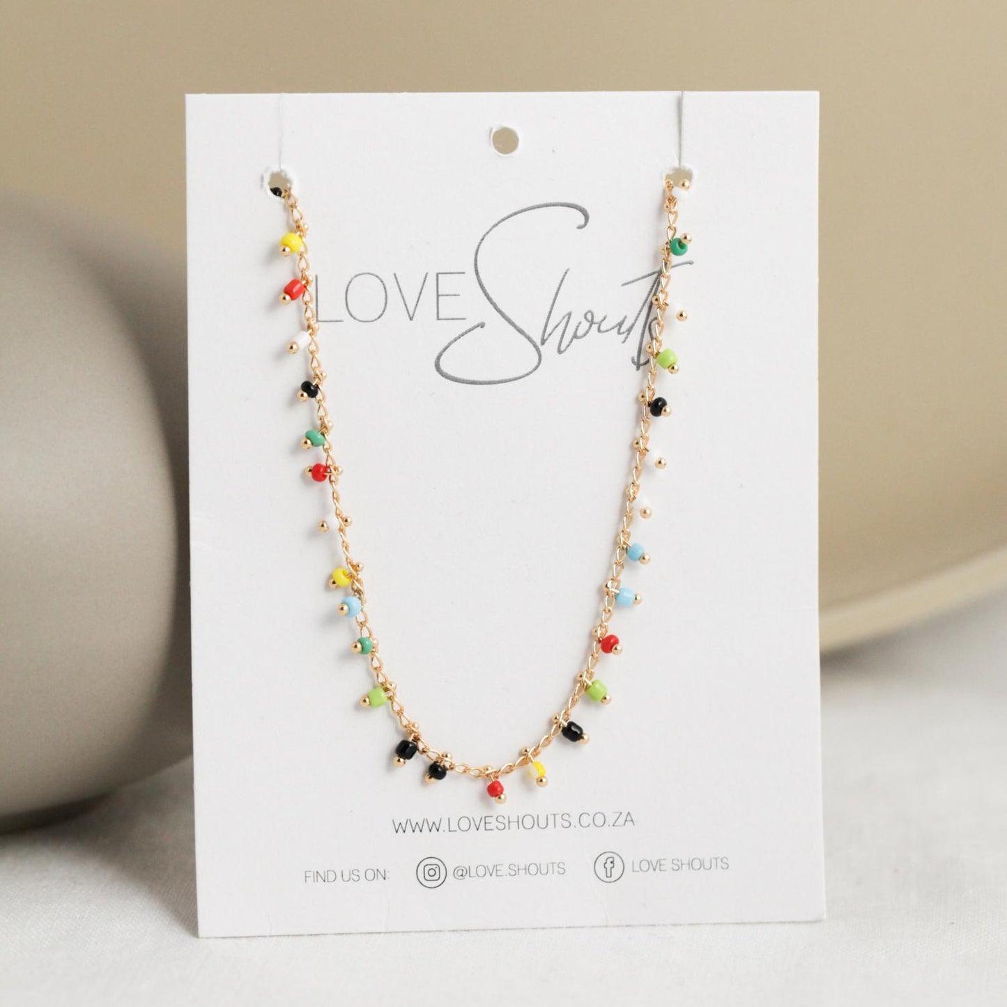 Multi Colour Bead Necklace