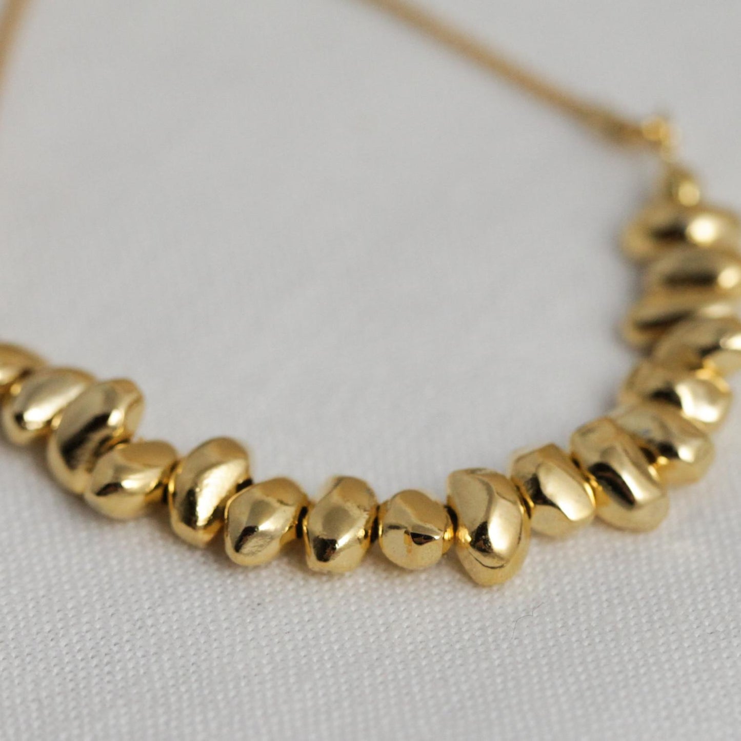 Multiple Gold Lump Bracelet