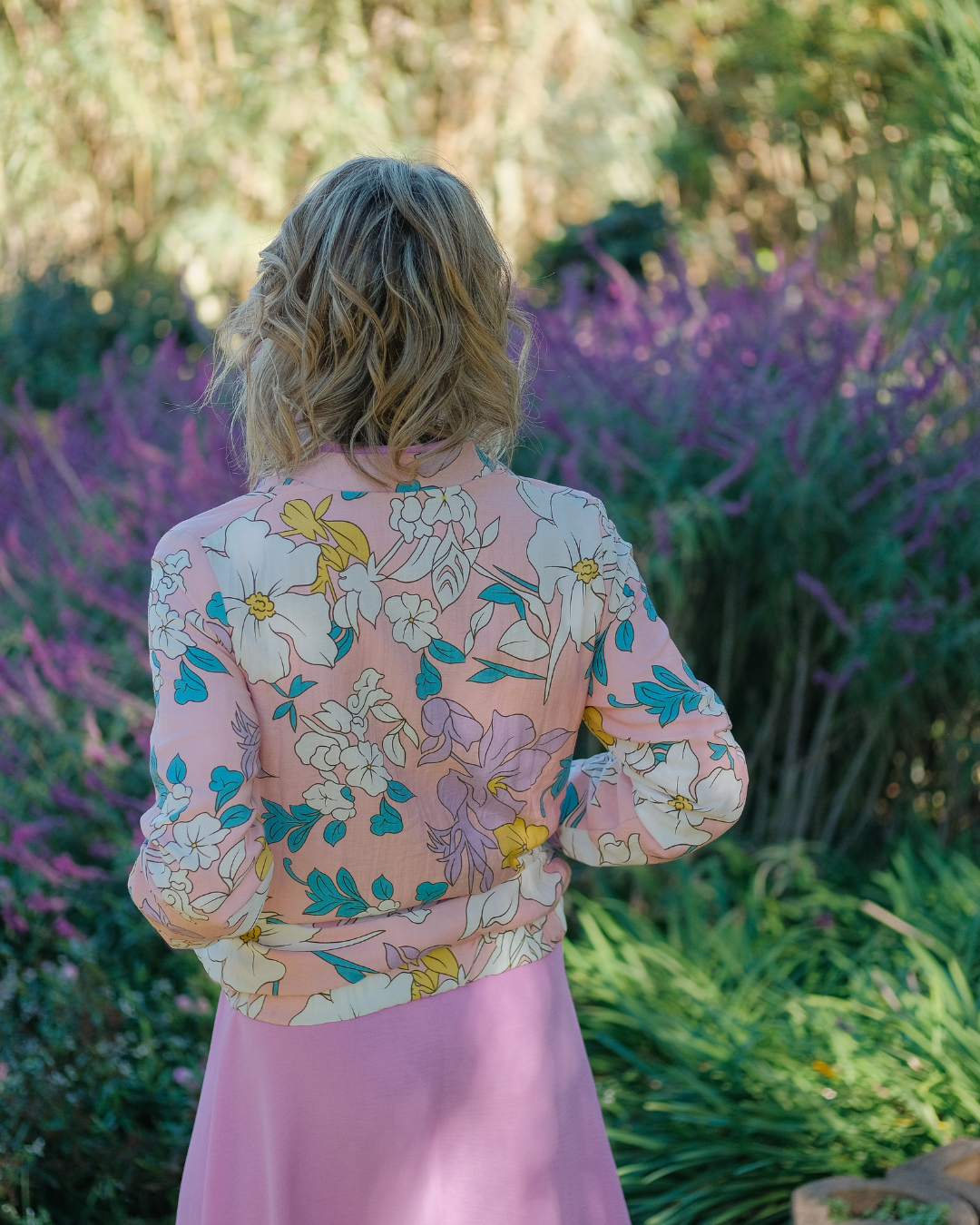 Full-of-life Floral Bomber Jacket