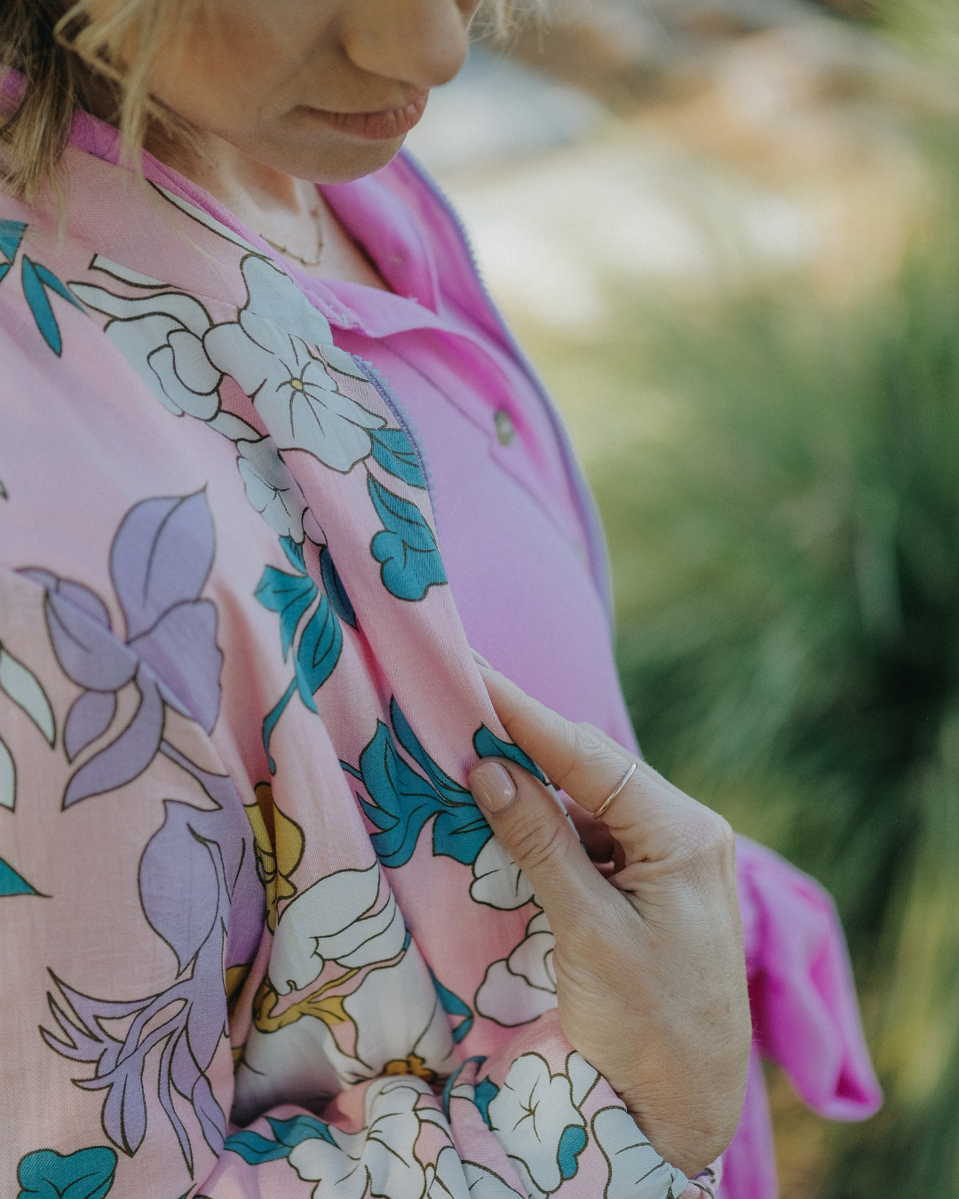 Full-of-life Floral Bomber Jacket