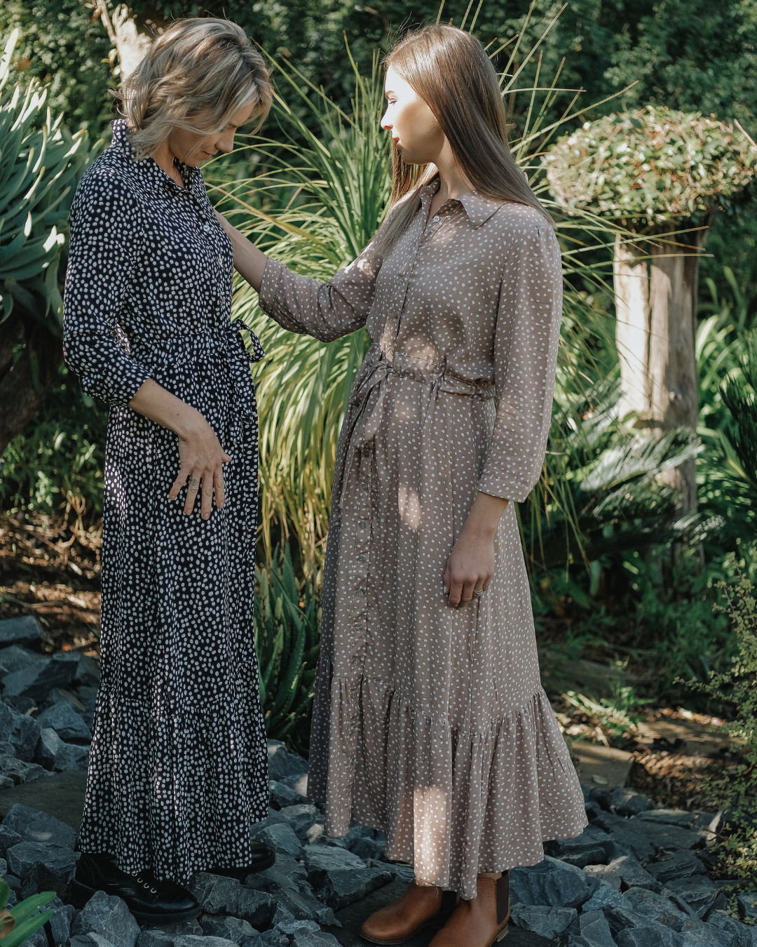 Spotted Button-through Dress