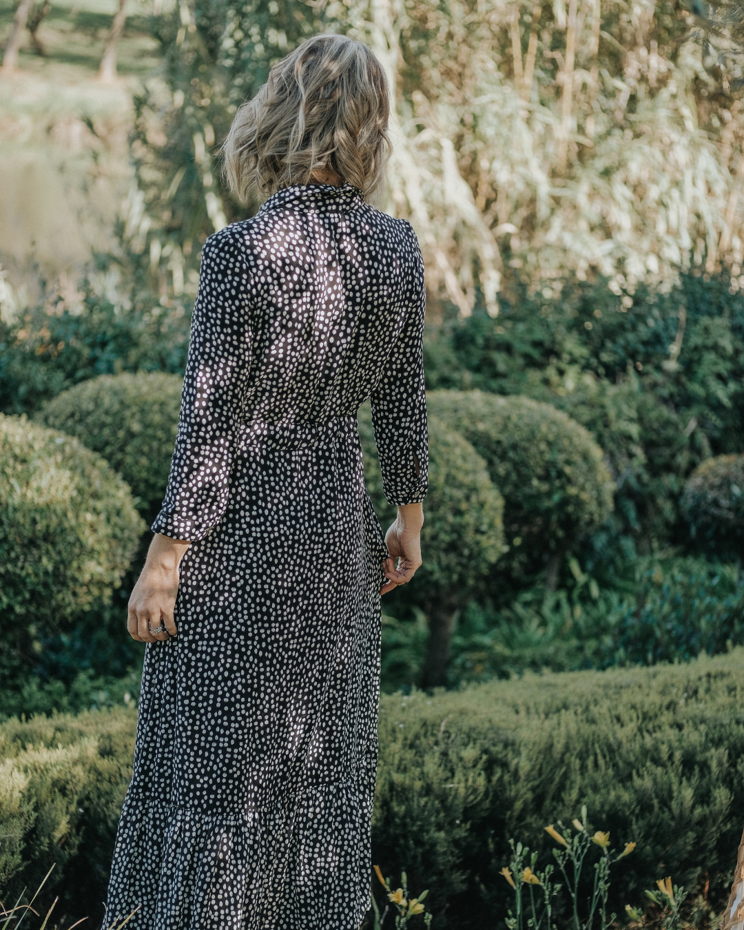 Spotted Button-through Dress