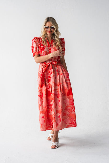 Garden Dress - Coral Shades