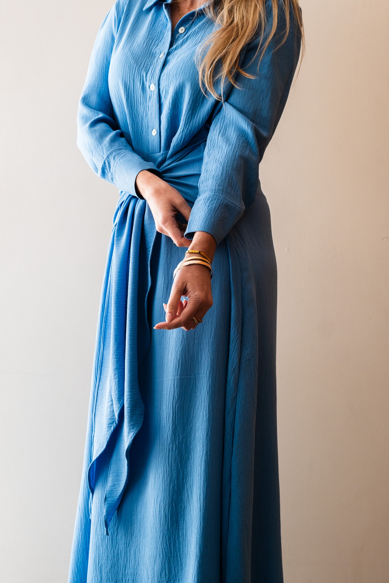 The Chrissie Dress - Skye Blue