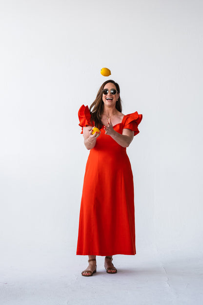 Inspiration Dress - Jaret Tangerine