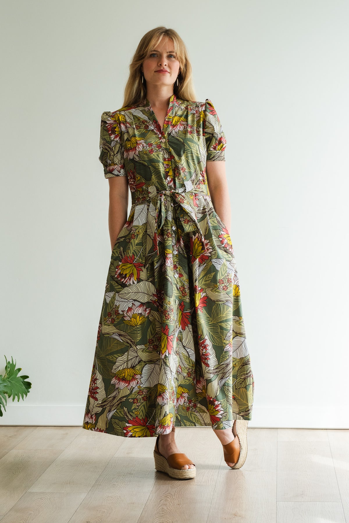 Garden Dress - Fynbos Green