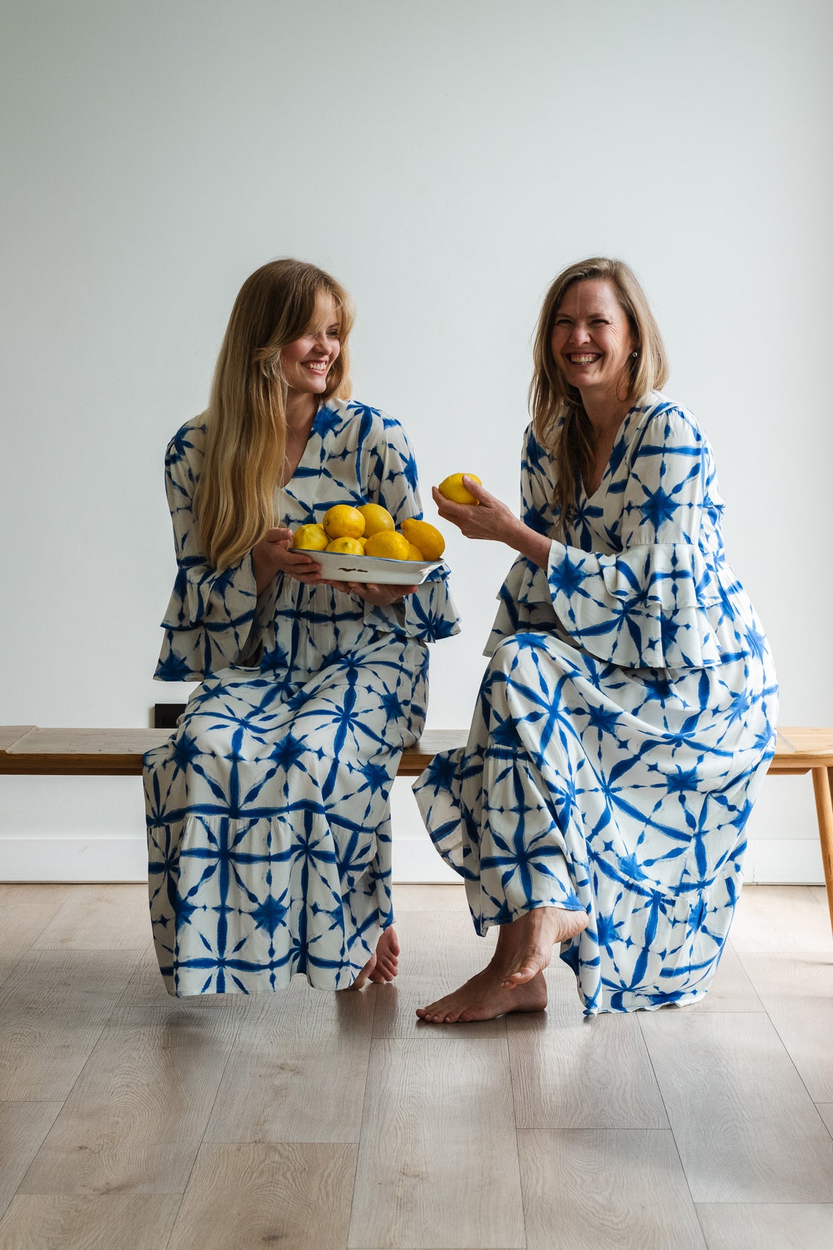 Life Dress - Blue & White