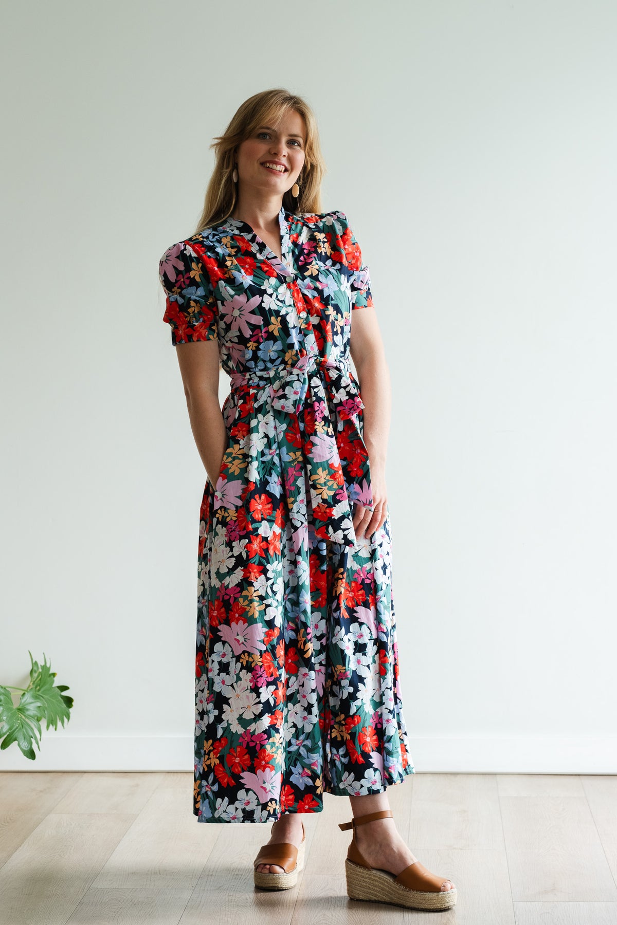 Garden Dress - Multi Pink Floral