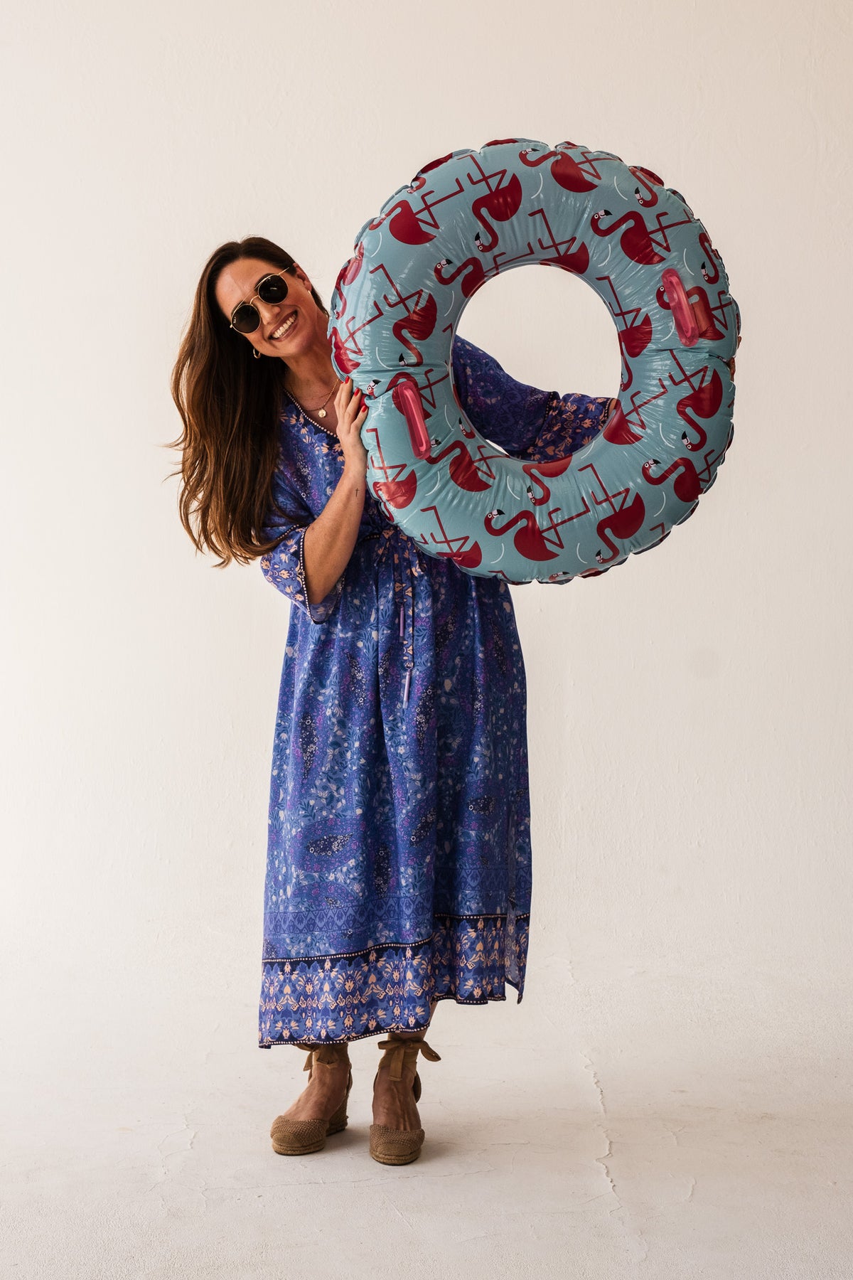 Heart Kaftan Dress - Sonay Blue