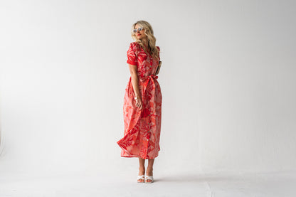 Garden Dress - Coral Shades