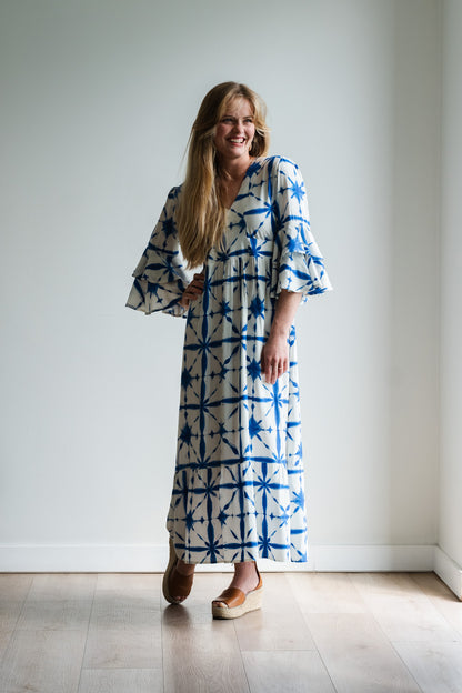 Life Dress - Blue & White