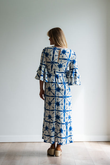 Life Dress - Blue & White