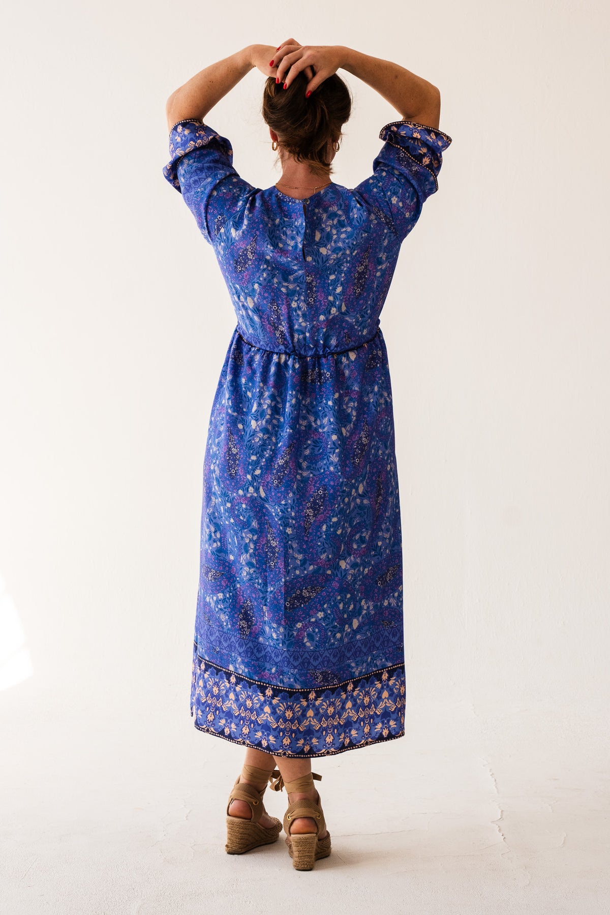 Heart Kaftan Dress - Sonay Blue
