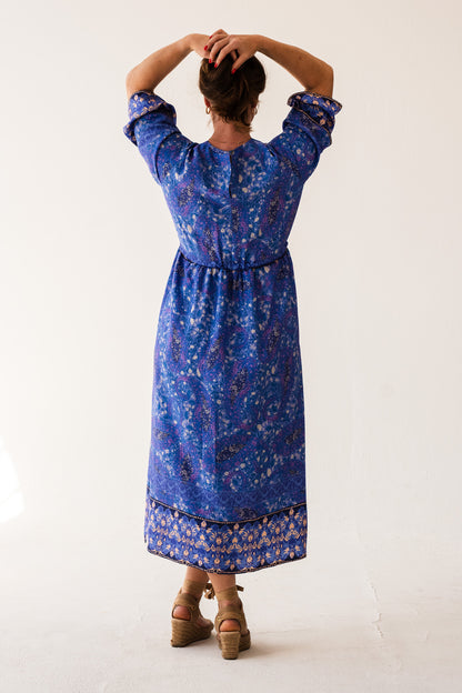 Heart Kaftan Dress - Sonay Blue