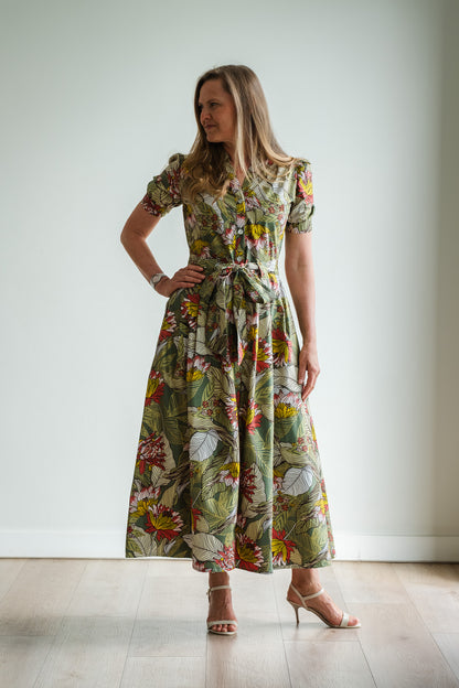 Garden Dress - Fynbos Green