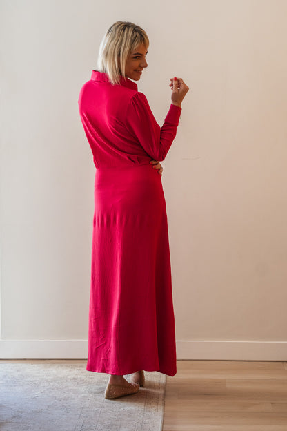 The Chrissie Dress - Cerise Pink