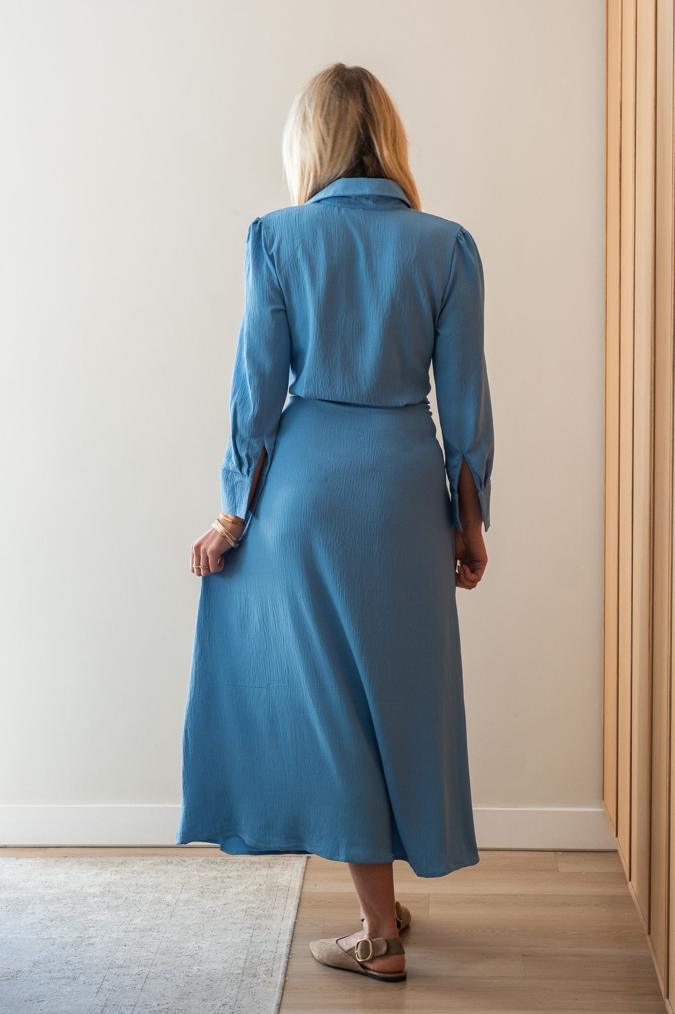The Chrissie Dress - Skye Blue