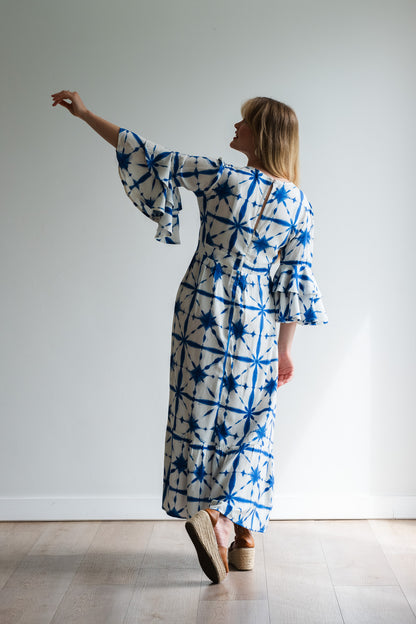 Life Dress - Blue & White