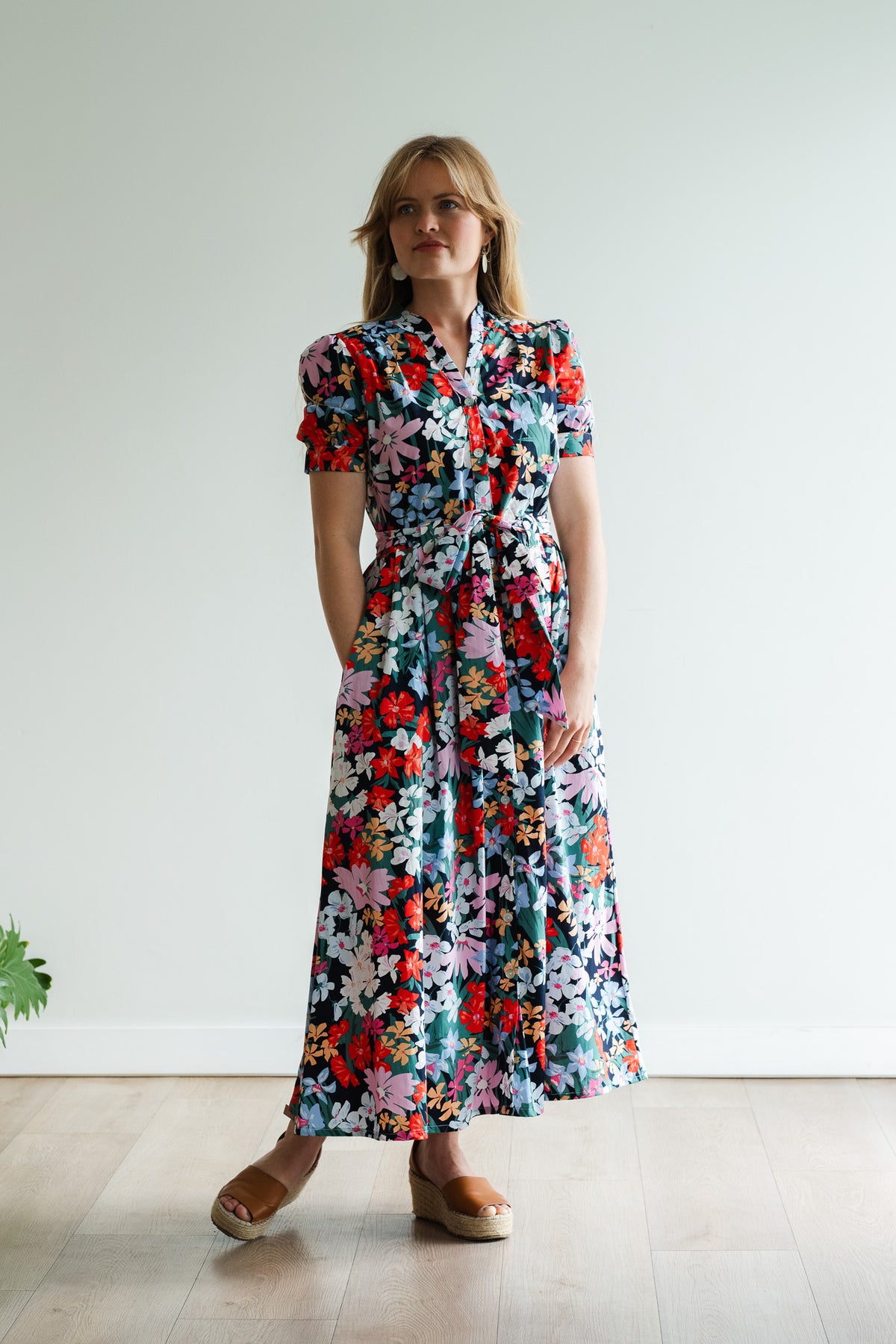 Garden Dress - Multi Pink Floral