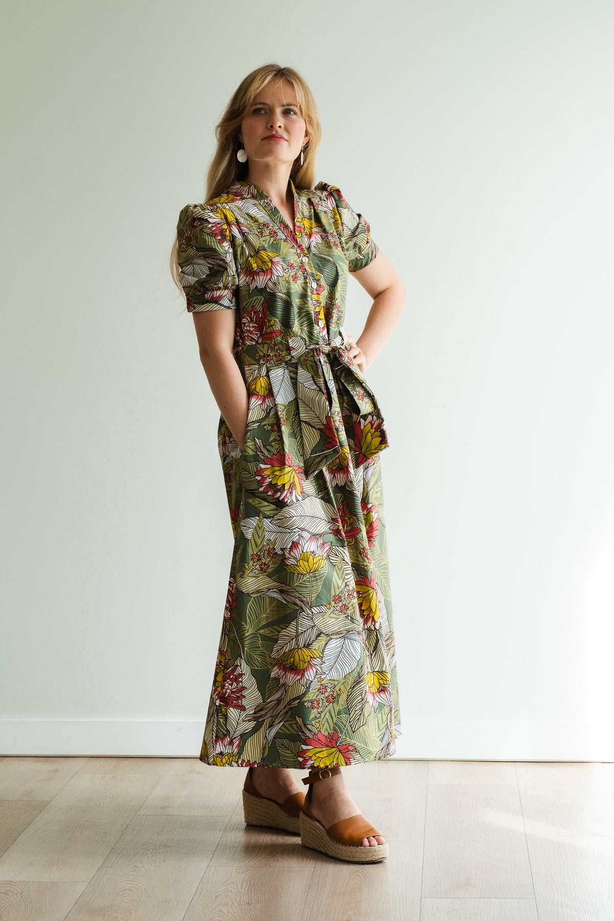 Garden Dress - Fynbos Green