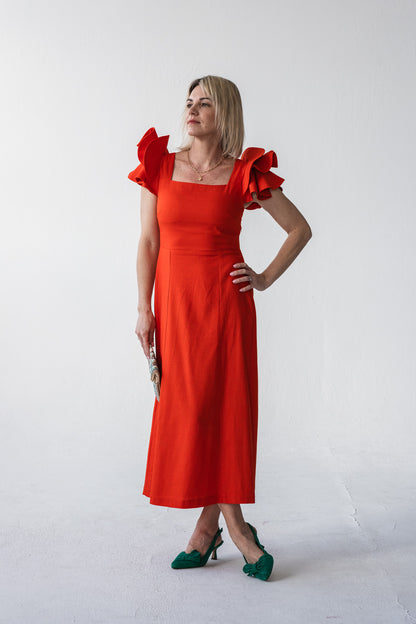 Inspiration Dress - Jaret Tangerine
