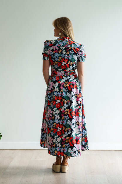 Garden Dress - Multi Pink Floral